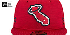 Angels 2024 ONFIELD CLUBHOUSE Heather Red Fitted Hat by New Era - 3rd View