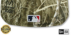 Angels MLB TEAM-BASIC Realtree Camo Fitted Hat by New Era - 3rd View