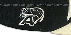 Army LACROSSE SUPER-ARCH SNAPBACK Black-Tan Hat by Zephyr - 3rd View