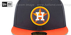 Astros 2018 PROLIGHT-BP Navy-Orange Fitted Hat by New Era - 3rd View