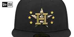 Astros 2024 ARMED FORCES STARS N STRIPES Hat by New Era - 3rd View