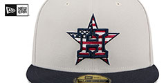 Astros 2024 JULY 4TH STARS N STRIPES Fitted Hat by New Era - 3rd View