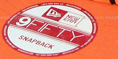 Astros COOP STEP-ABOVE SNAPBACK Navy-Orange Hat by New Era - 3rd View