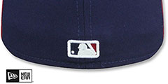 Astros COOPERSTOWN PINWHEEL Navy-Burgundy Fitted Hat by New Era - 3rd View