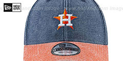 Astros GW RUGGED CANVAS STRAPBACK Navy-Orange Hat by New Era - 3rd View