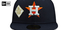 Astros HISTORIC CHAMPIONS Navy Fitted Hat by New Era - 3rd View