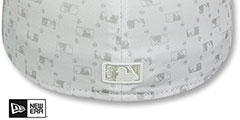 Astros MLB FLOCKING White-Grey Fitted Hat by New Era - 3rd View