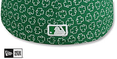 Astros ST PATS FLOCKING Kelly Fitted Hat by New Era - 3rd View