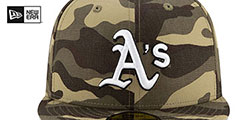 Athletics 2021 ARMED FORCES STARS N STRIPES Hat by New Era - 3rd View