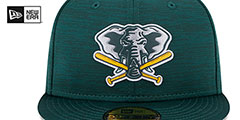 Athletics 2023 CLUBHOUSE Heather Green Fitted Hat by New Era - 3rd View