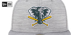 Athletics 2023 CLUBHOUSE Heather Grey Fitted Hat by New Era - 3rd View