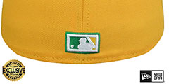 Athletics COOPERPACK Gold-Green Fitted Hat by New Era - 3rd View