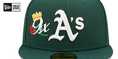 Athletics CROWN CHAMPS Green Fitted Hat by New Era - 3rd View