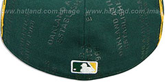 Athletics GELLIN Green-Gold Fitted Hat by New Era - 3rd View