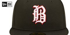 Barons MILB ONFIELD HOME Black Fitted Hat by New Era - 3rd View