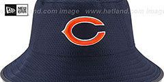 Bears 2017 NFL TRAINING BUCKET Navy Hat by New Era - 3rd View