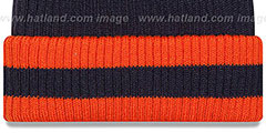 Bears CHILLER FILLER BEANIE Navy-Orange by New Era - 3rd View