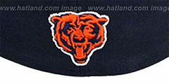 Bears NFL 2T CHOP-BLOCK Navy-Orange Fitted Hat by New Era - 3rd View