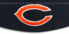 Bears NFL FELTN Navy Fitted Hat by New Era - 3rd View