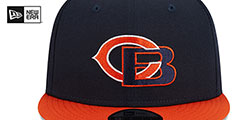 Bears NFL LIGATURE SNAPBACK Navy-Orange Hat by New Era - 3rd View