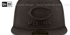 Bears NFL TEAM-BASIC BLACKOUT Fitted Hat by New Era - 3rd View