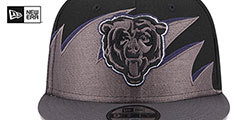 Bears NFL TIDAL WAVE SNAPBACK Black-Charcoal Hat by New Era - 3rd View