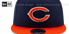 Bears TEAM-BASIC SNAPBACK Navy-Orange Hat by New Era - 3rd View