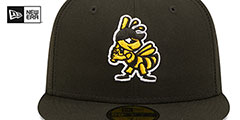 Bees MILB ONFIELD HOME Black Fitted Hat by New Era - 3rd View