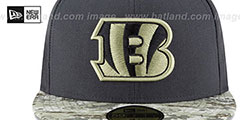 Bengals 2016 SALUTE-TO-SERVICE Grey-Desert Fitted Hat by New Era - 3rd View