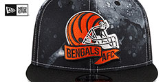 Bengals 2022 NFL SIDELINE TIE-DYE SNAPBACK Hat by New Era - 3rd View