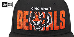 Bengals 2023 NFL DRAFT Black Fitted Hat by New Era - 3rd View