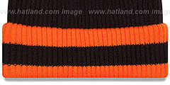 Bengals CHILLER FILLER BEANIE Black-Orange by New Era - 3rd View