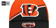 Bengals DASHMARK SIDELINE SNAPBACK Orange-Black Hat by New Era - 3rd View