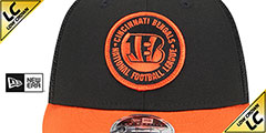 Bengals LP TRUCKER SIDELINE SNAPBACK Black-Orange Hat by New Era - 3rd View