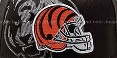 Bengals NFL BLACK-CLASSIC FLEX Hat by New Era - 3rd View