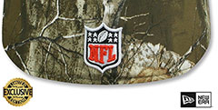 Bengals NFL TEAM-BASIC Realtree Camo Fitted Hat by New Era - 3rd View