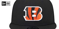 Bengals TEAM-BASIC TRUCKER SNAPBACK Black Hat by New Era - 3rd View