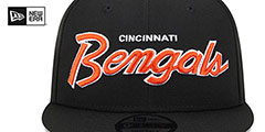 Bengals TEAM-SCRIPT SNAPBACK Black Hat by New Era - 3rd View