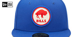 Bills 2022 NFL THROWBACK SIDELINE Royal Fitted Hat by New Era - 3rd View