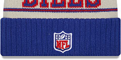 Bills 2023 HISTORIC SIDELINE Knit Beanie Hat by New Era - 3rd View