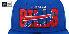 Bills 2023 NFL DRAFT Royal Fitted Hat by New Era - 3rd View