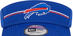 Bills 2023 NFL TRAINING CAMP VISOR Royal by New Era - 3rd View