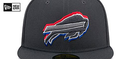 Bills 2024 ONSTAGE NFL DRAFT Grey Fitted Hat by New Era - 3rd View