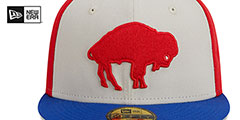 Bills HISTORIC SIDELINE PINWHEEL Fitted Hat by New Era - 3rd View