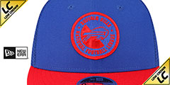 Bills LP TRUCKER SIDELINE SNAPBACK Royal-Red Hat by New Era - 3rd View