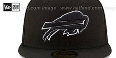 Bills NFL TEAM-BASIC Black-White Fitted Hat by New Era - 3rd View