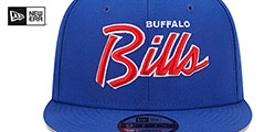 Bills SCRIPT-UP SNAPBACK Royal Hat by New Era - 3rd View