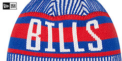 Bills STRIPED Knit Beanie Hat by New Era - 3rd View