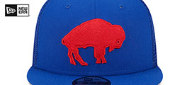 Bills THROWBACK TEAM-BASIC TRUCKER SNAPBACK Royal Hat by New Era - 3rd View