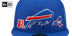 Bills TRIPLE THREAT IDENTITY Royal Fitted Hat by New Era - 3rd View